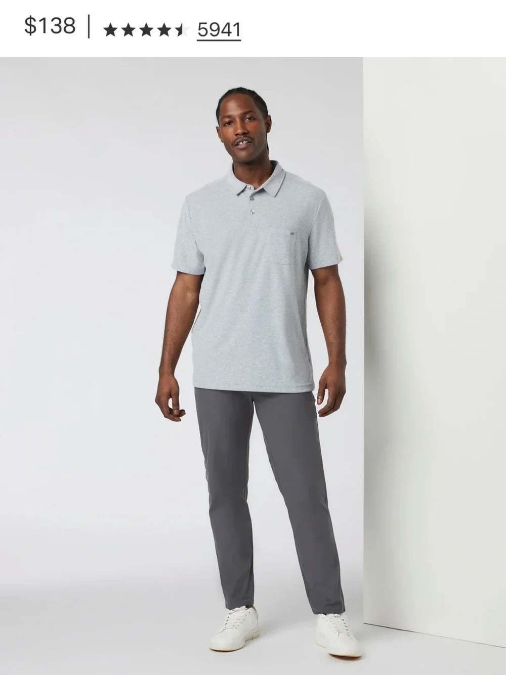 Vuori Meta Pant Athletic Slim Fit 30” Charcoal Size 38x30